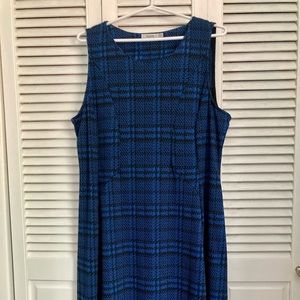 Ricki’s brand black and blue jersey stretch dress